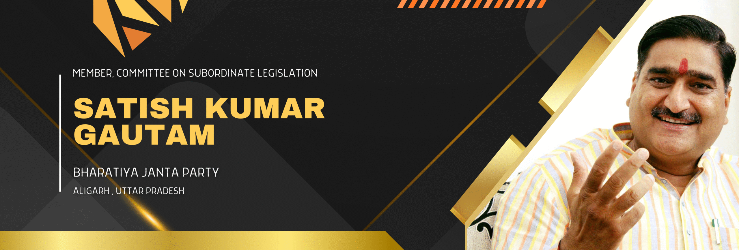 Orange and Black Vibrant Dynamic Kabaddi Sports Banner (1920 x 650 mm)